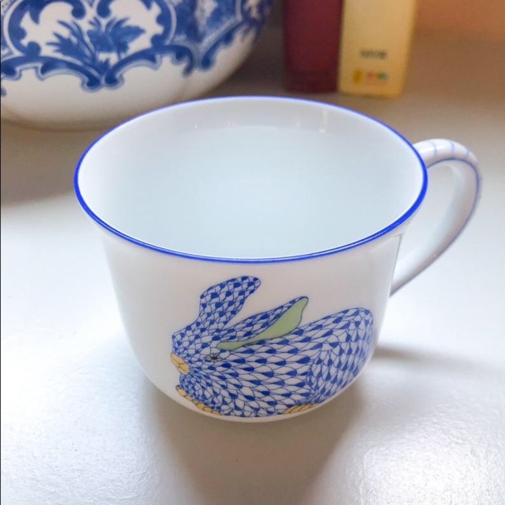 Authentic Herend bunny rabbit tea cup or mug - Picture 4 of 10